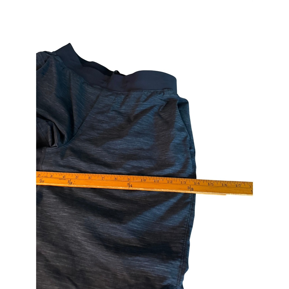 Lululemon Mens T.H.E. Short 9" Navy Blue Space Dye Athletic Training Shorts Sz L - Picture 7 of 9